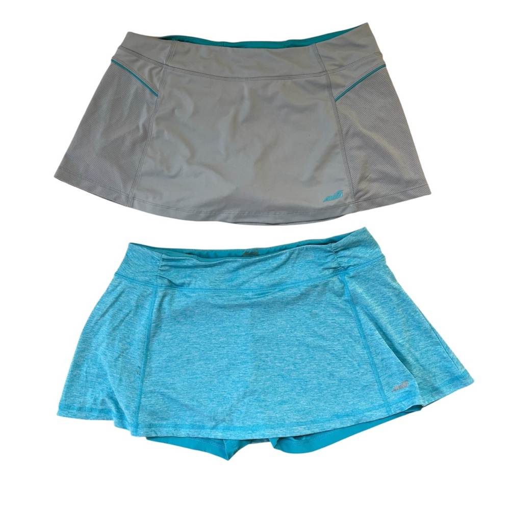 Avia Lot of 2 Gray and Blue Athletic Skorts size large